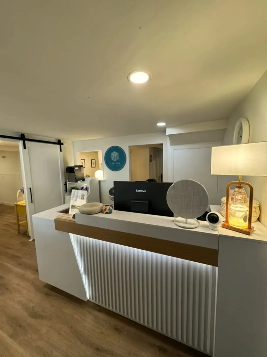 Reception at Levitas Chiropractic & Wellness